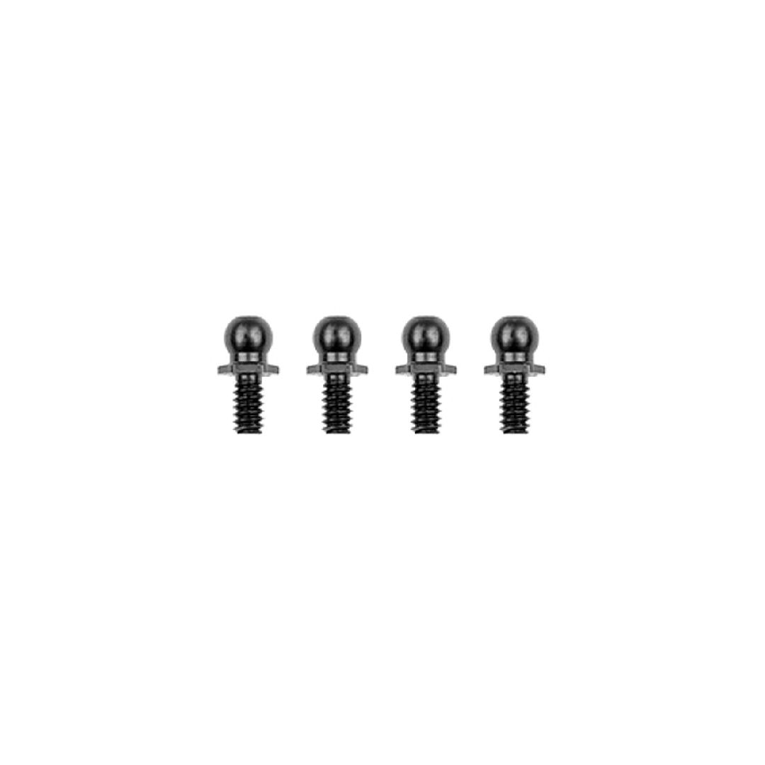 Team Associated RC10 Ballstuds 5.3mm, Short Neck, Black