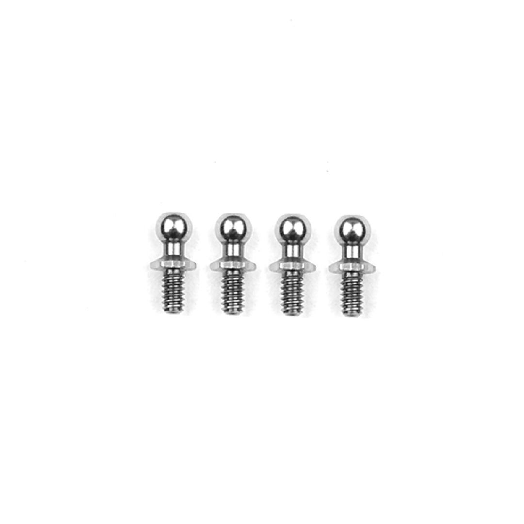 Team Associated RC10 Ballstuds 3.9mm, Silver