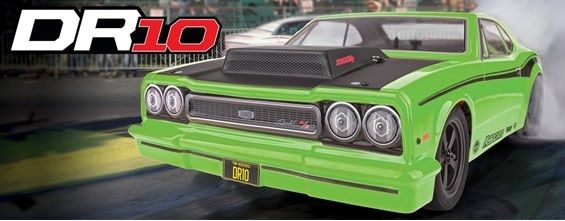 Team Associated DR10 Drag Race Car RTR LiPo Combo - Green