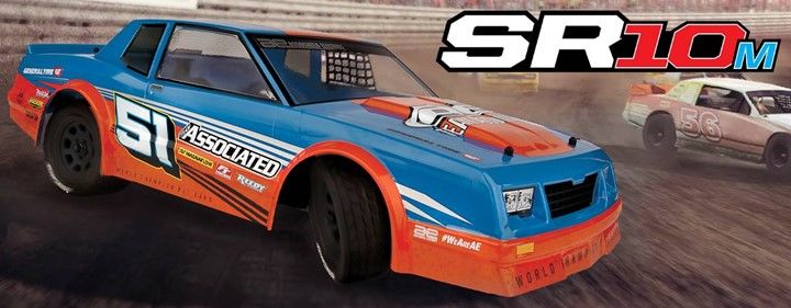 Team Associated SR10M Dirt Oval RTR LiPo Combo, Blue Team Associated SR10M Dirt Oval RTR LiPo Combo, Blue
