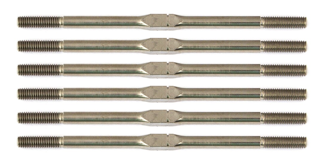 Team Associated ProSC10 FT Titanium Turnbuckle Set, 3x67mm (2.65 in)