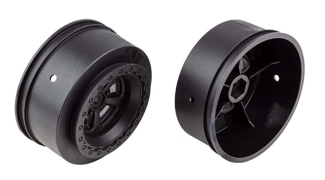 Team Associated DR10 Drag Rear Wheels, black