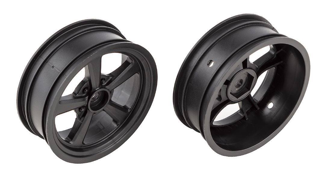 Team Associated DR10 Drag Front Wheels, black