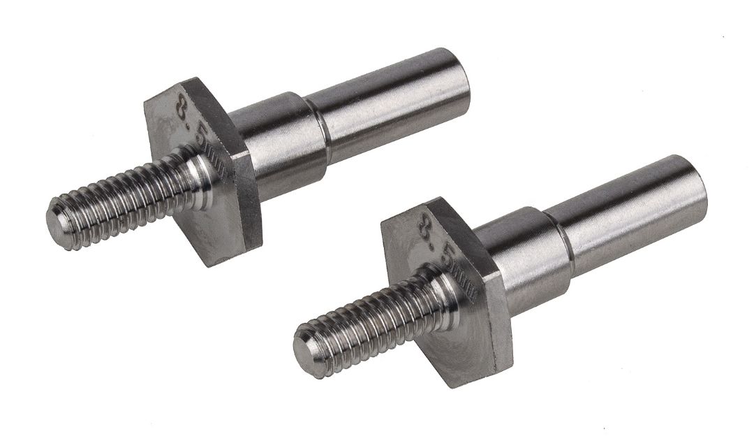 Team Associated RC10T6.1 FT Titanium Front Axles, 8.5mm - Click Image to Close