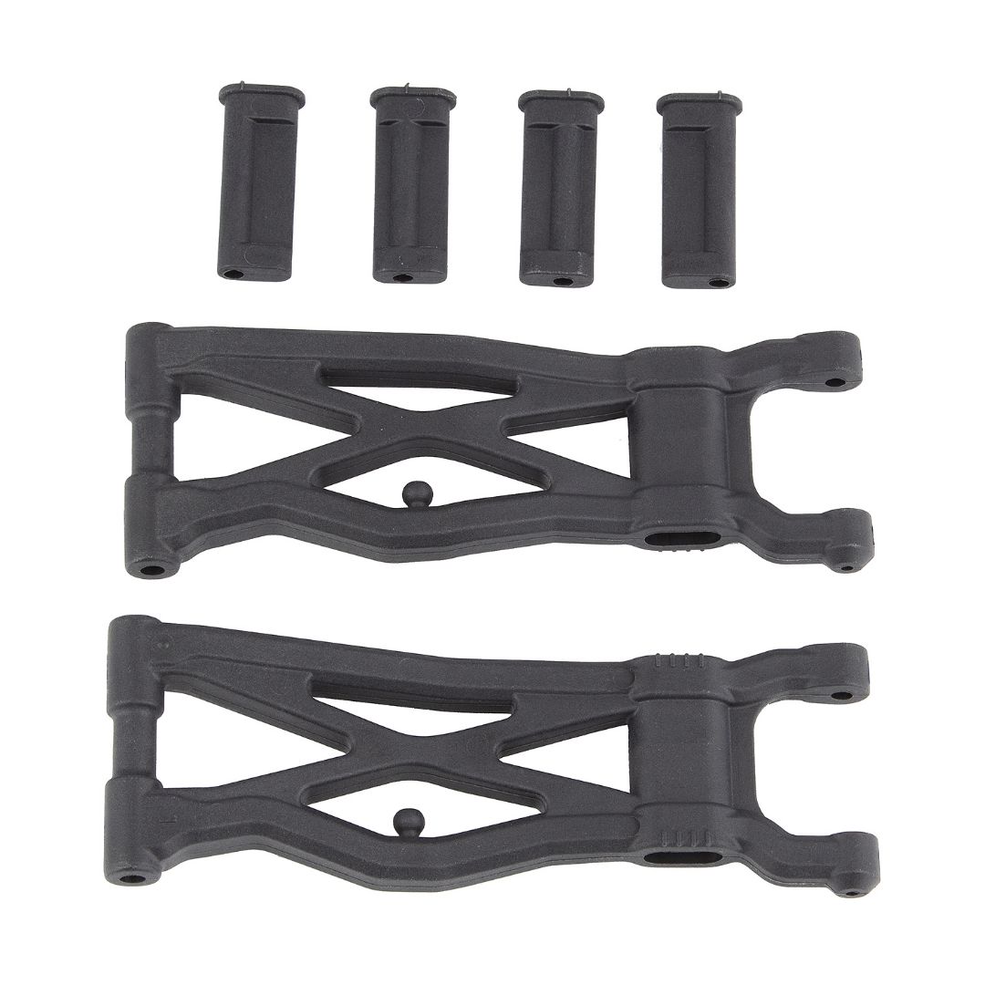 Team Associated RC10T6.1 FT Rear Suspension Arms, carbon fiber - Click Image to Close