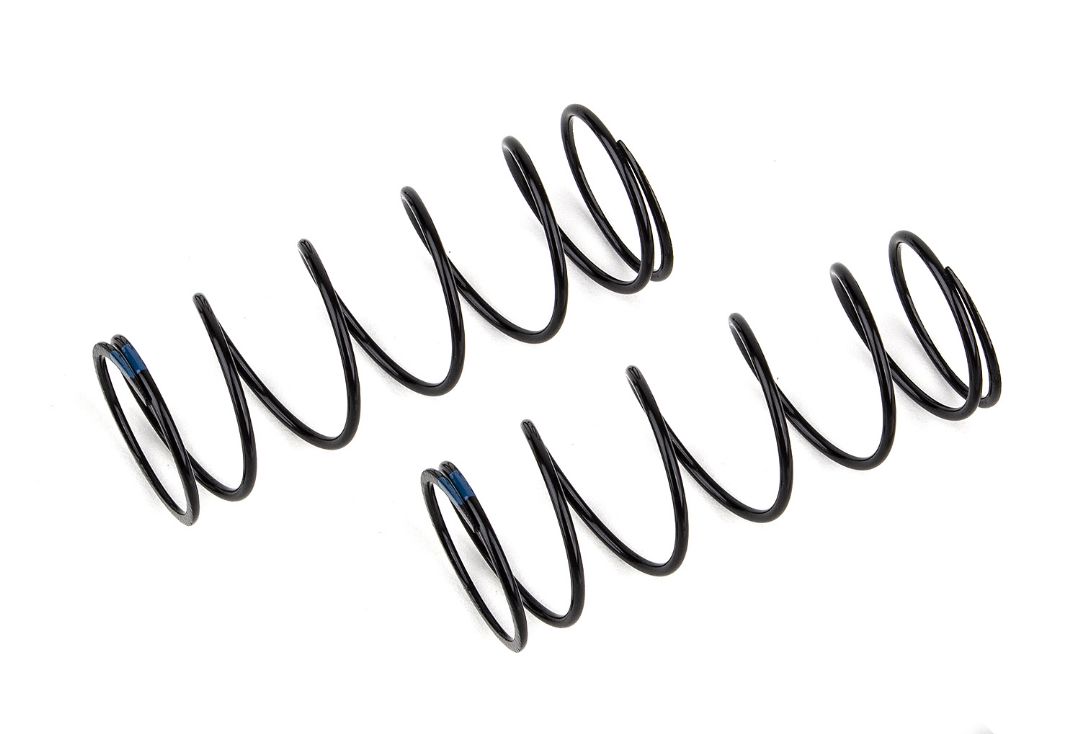 Team Associated 13mm Front Springs, blue 4.80 lb/in, L54, 7.0T - Click Image to Close