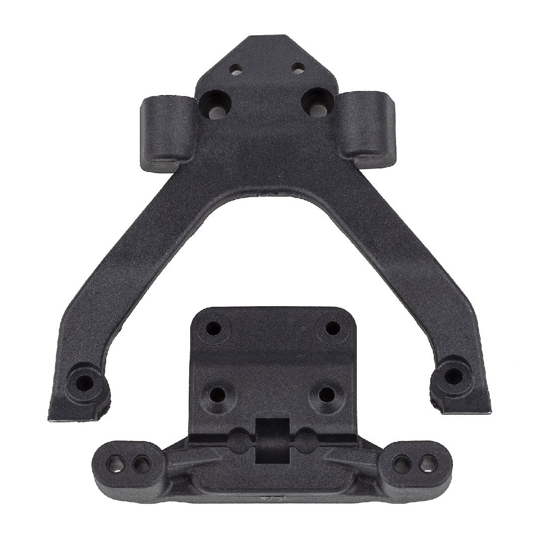 Team Associated RC10B6.4 FT Front Top Plate and Ballstud Mount