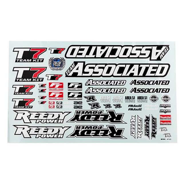 Team Associated RC10T7 Decal Sheet