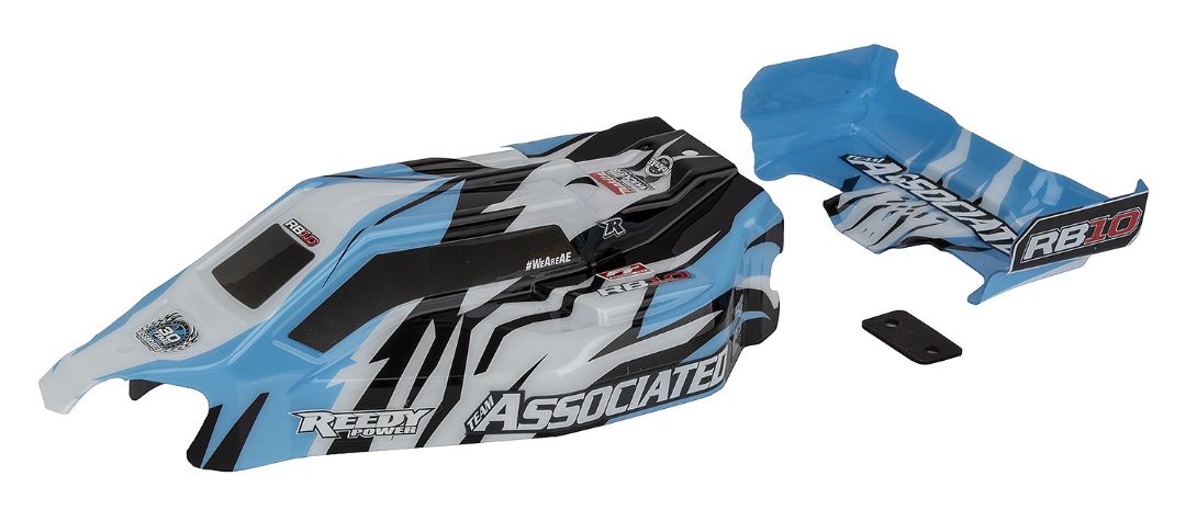 Team Associated RB10 RTR Body and Wing, blue