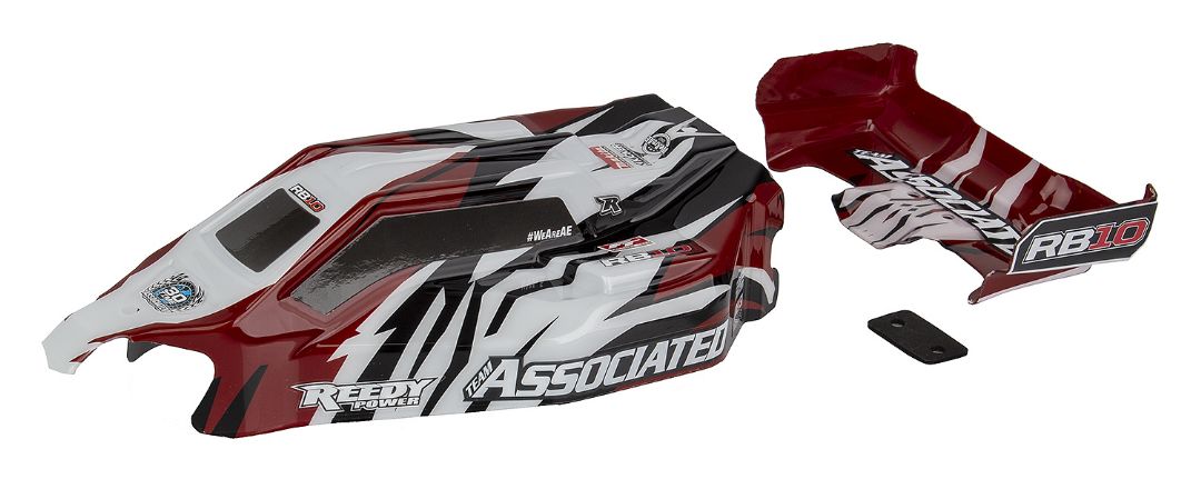 Team Associated RB10 RTR Body and Wing, red