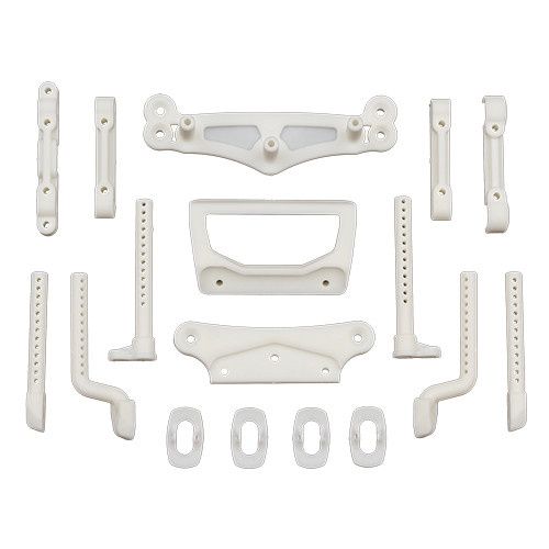 Team Associated DC10 Arm Mounts, Body Mounts - Natural