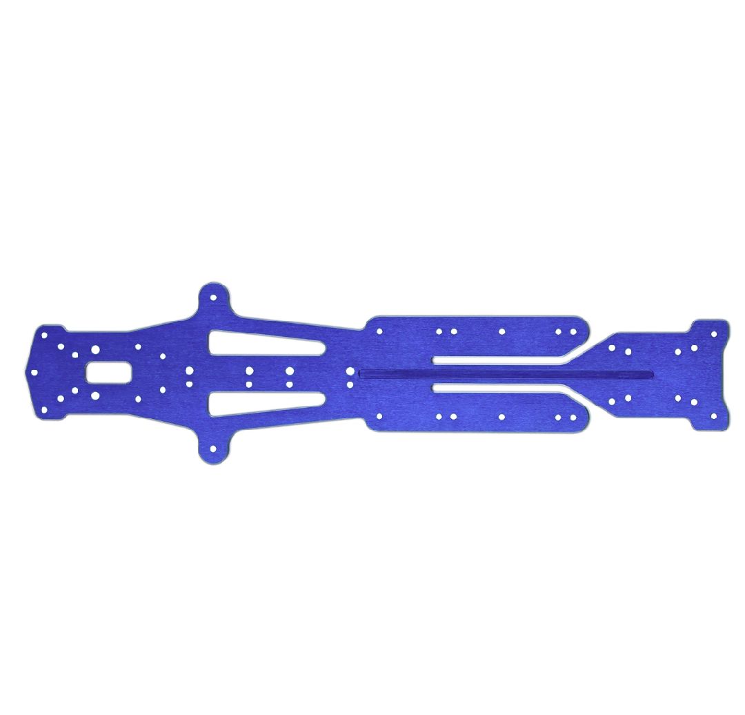Team Associated DC10 FT Aluminum Flex Chassis - Blue