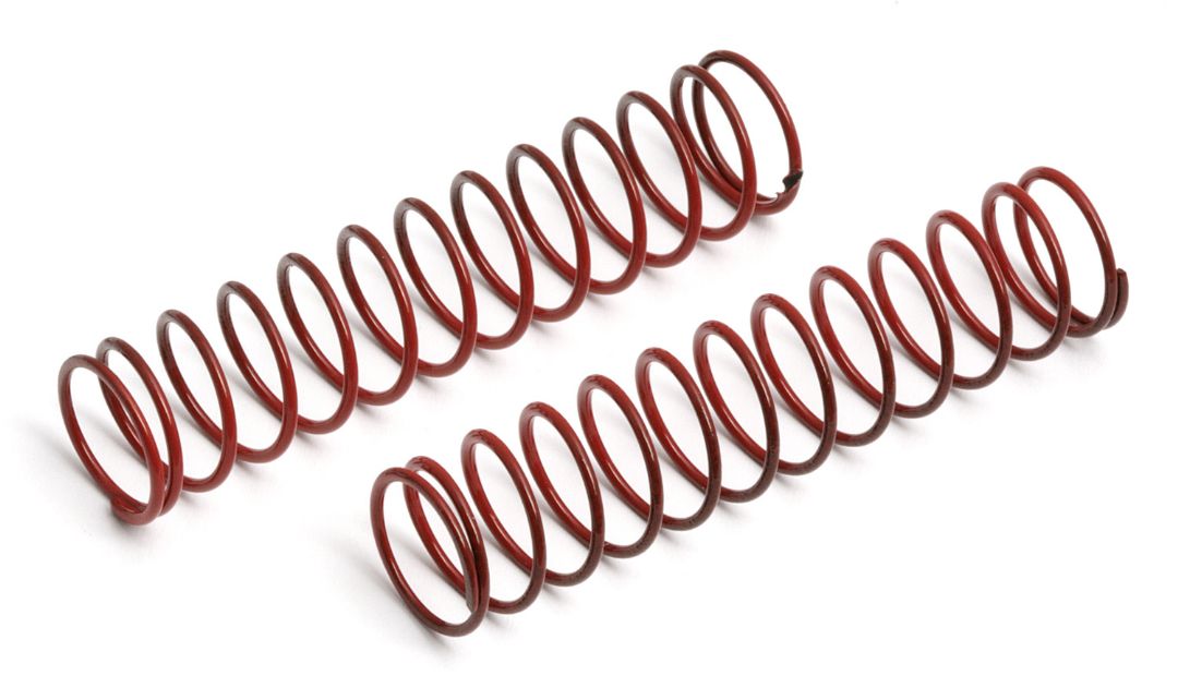 Team Associated Rear Shock Springs, red, 2.95 lb