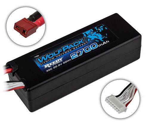 Reedy WolfPack LiPo 2700mAh 35C 22.2V, with T-plug - Click Image to Close