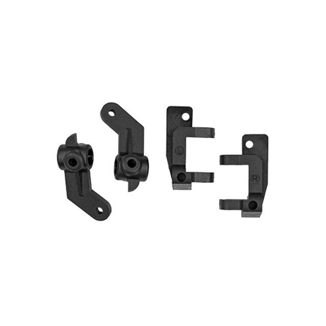 Team Associated RC10 Front Caster Blocks, 30 Deg, Black