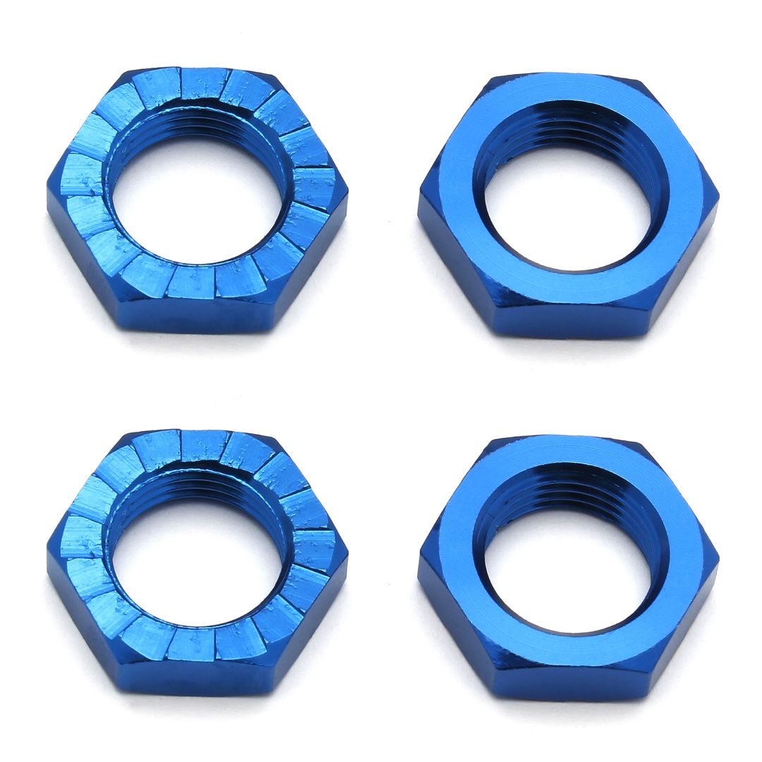 Team Associated Wheel Nuts, 17 mm, blue (4)