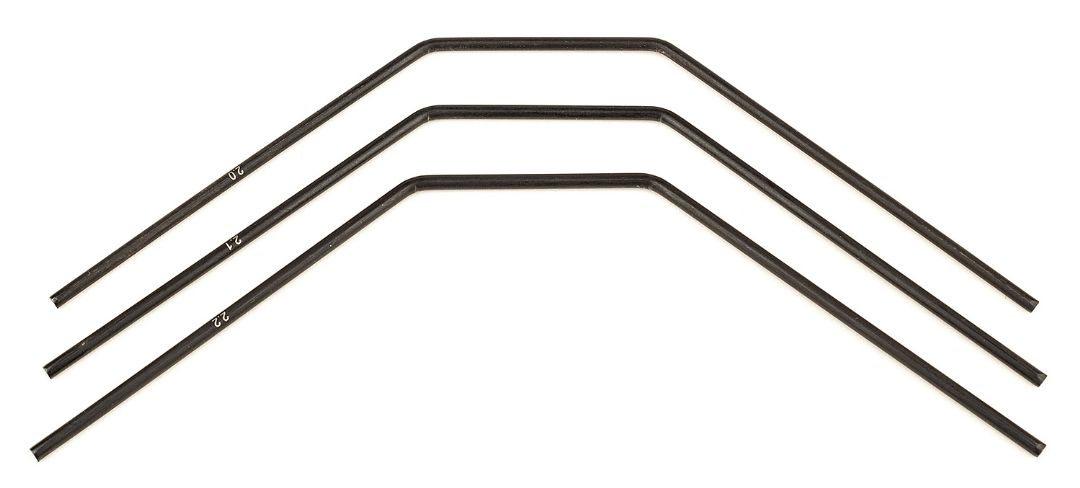 Team Associated RC8B3 FT Front Anti-roll Bars, 2.0-2.2mm