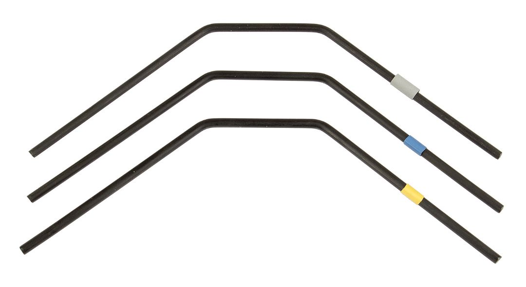 Team Associated RC8B3 FT Front Anti-roll Bars, 2.6-2.8mm