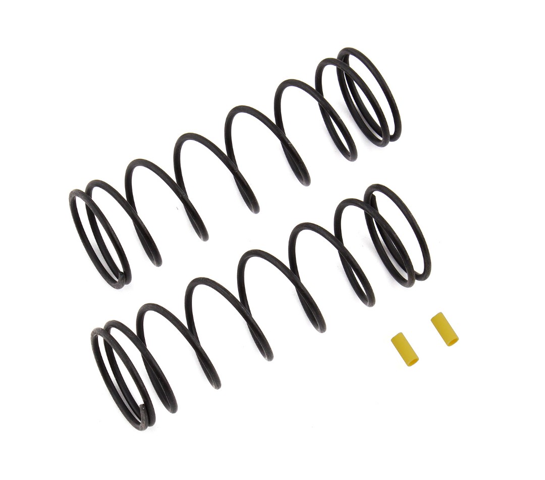 Team Associated Front Springs V2, yellow, 5.7 lb/in, L70, 8.5T, 1.6D