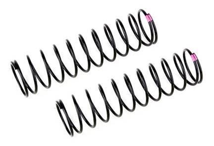 Team Associated Rear Springs V2 pink 3.7 lb/in L86 12.0T 1.6D