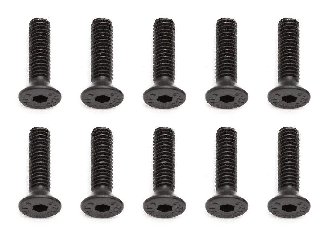 Team Associated M4x16mm Flat Head Counter Sunk Screw (10pcs) - Click Image to Close