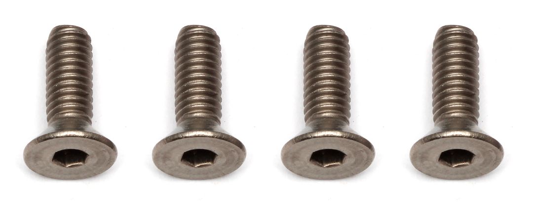 Team Associated Ti Screws, 4x12 mm FHCS