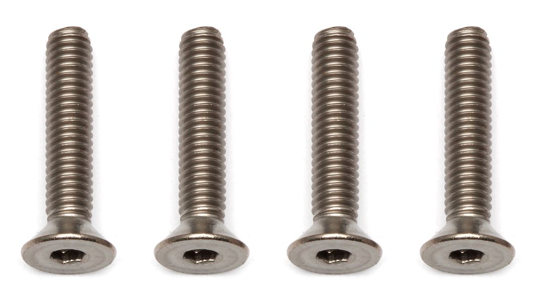 Team Associated Ti Screws, 4x20 mm FHCS