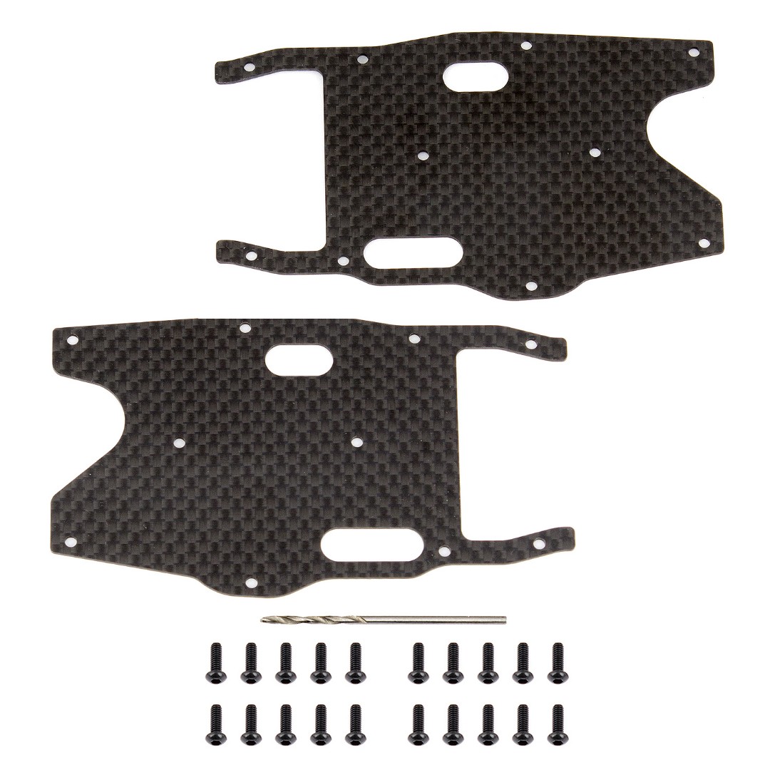 Team Associated RC8B3.1 FT Graphite Arm Stiffeners, rear - Click Image to Close