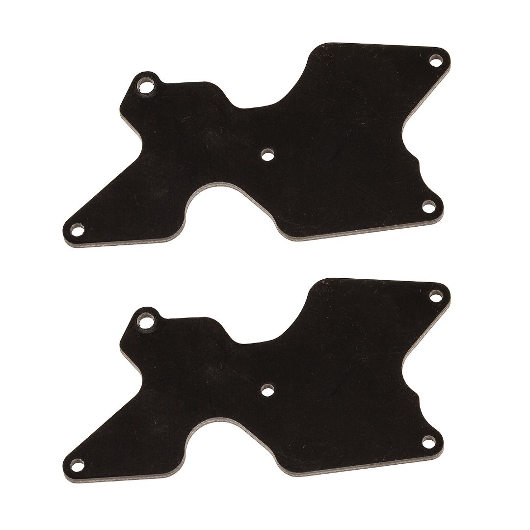 Team Associated RC8B4 FT rear suspension arm inserts, G10, 2.0mm