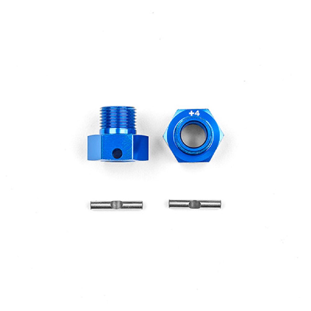 Team Associated RC8T4 FT Wheel Hexes, +4mm