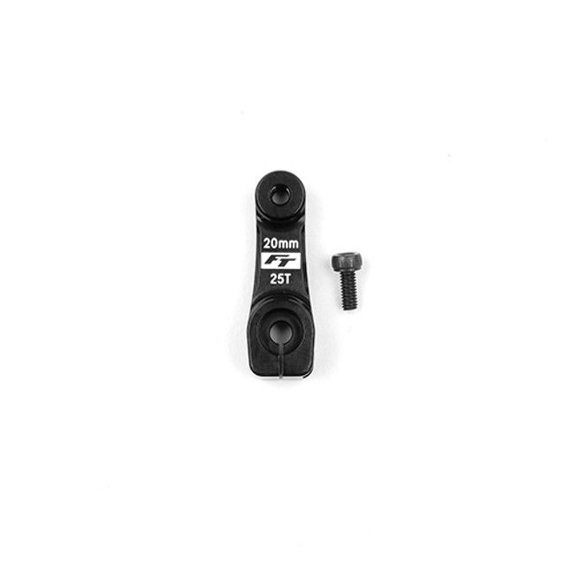 Team Associated RC8 FT Aluminum Clamping Servo Horn, 25t, 20mm, -2mm Offset