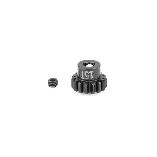 Team Associated FT STEEL Pinion Gear, 15t-Mod 1, 5mm Shaft