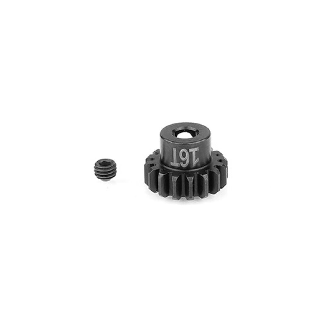 Team Associated FT STEEL Pinion Gear, 16t-Mod 1, 5mm Shaft