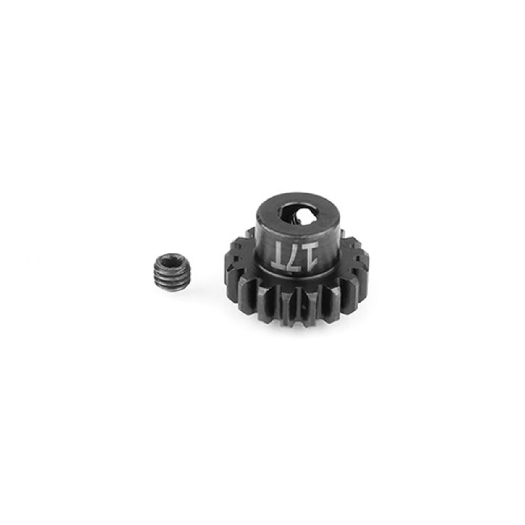 Team Associated FT STEEL Pinion Gear, 17t-Mod 1, 5mm Shaft