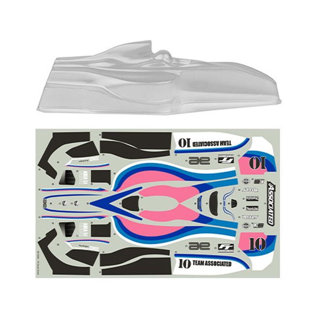 Team Associated RC10F6 Classic Body Set, Clear