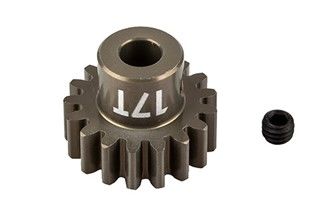 Team Associated FT Pinion Gear, 17T-MOD 1, 5mm shaft, aluminum