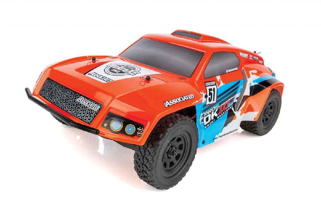 Team Associated Pro2 DK10SW Dakar Buggy RTR, Orange/Blue - Click Image to Close