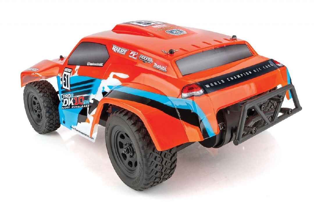 Team Associated Pro2 DK10SW Dakar Buggy RTR, Orange/Blue - Click Image to Close