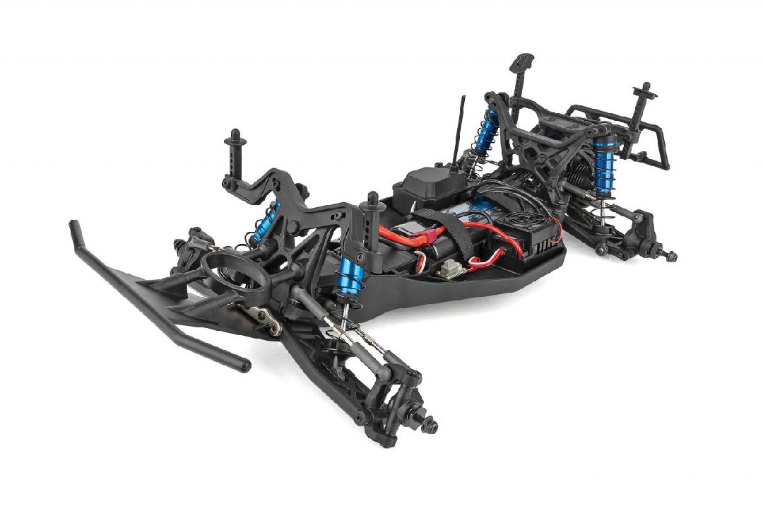 Team Associated Pro2 DK10SW Dakar Buggy RTR LiPo Combo Orng/Blue - Click Image to Close