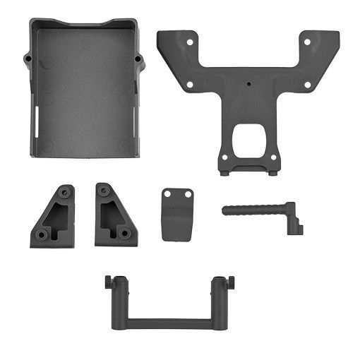 Team Associated RB10 Retro Battery Mount Set - Gray