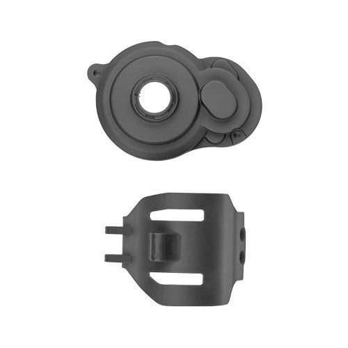 Team Associated RB10 Retro Motor Guard And Gear Cover - Gray