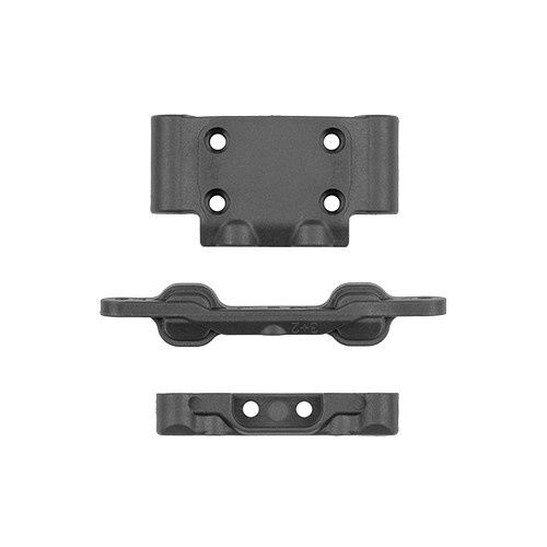 Team Associated RB10 Retro Arm Mounts And Bulkhead - Gray