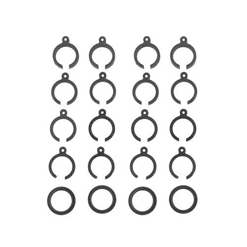 Team Associated RB10 Retro Shock Spring Clips - Gray
