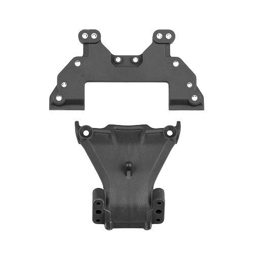 Team Associated RB10 Retro Top Plate And Chassis Brace - Gray