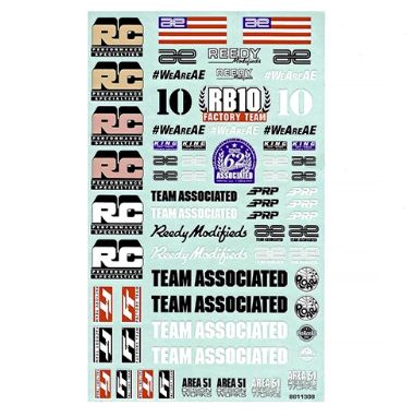 Team Associated RB10 Retro FT Decal Sheet