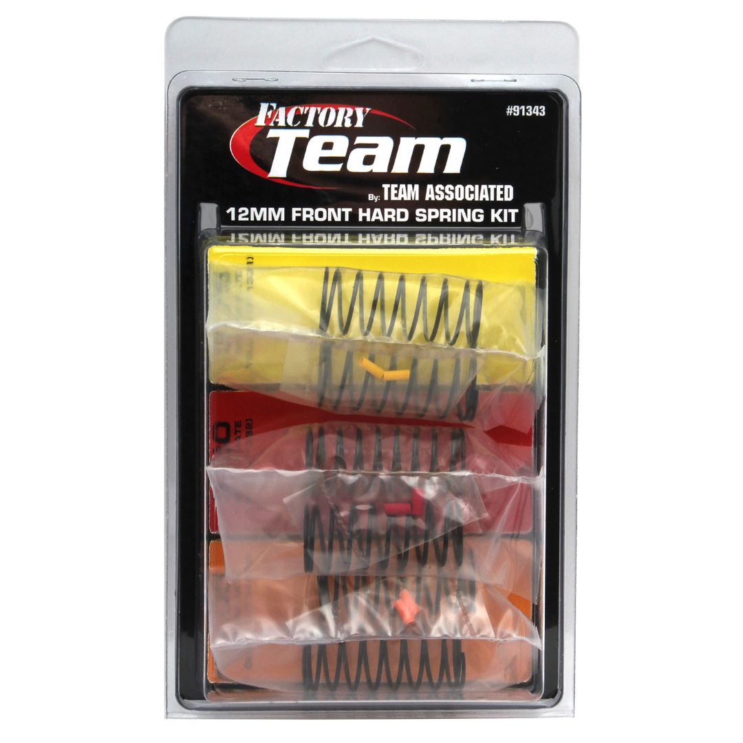 Team Associated 12 mm Front Hard Spring Kit (3 pair)