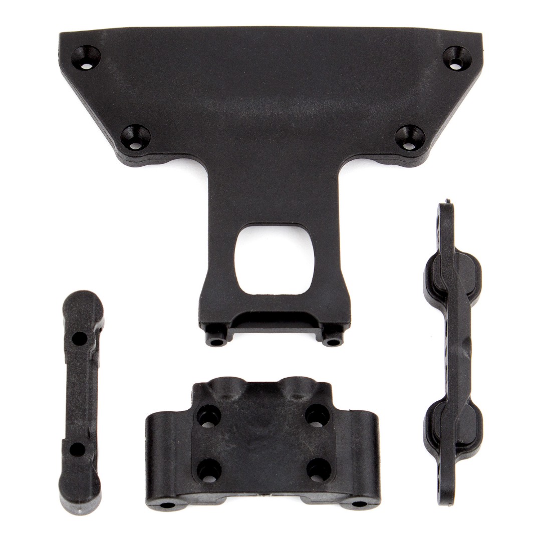 Team Associated Arm Mounts, Chassis Plate and Bulkhead - Click Image to Close