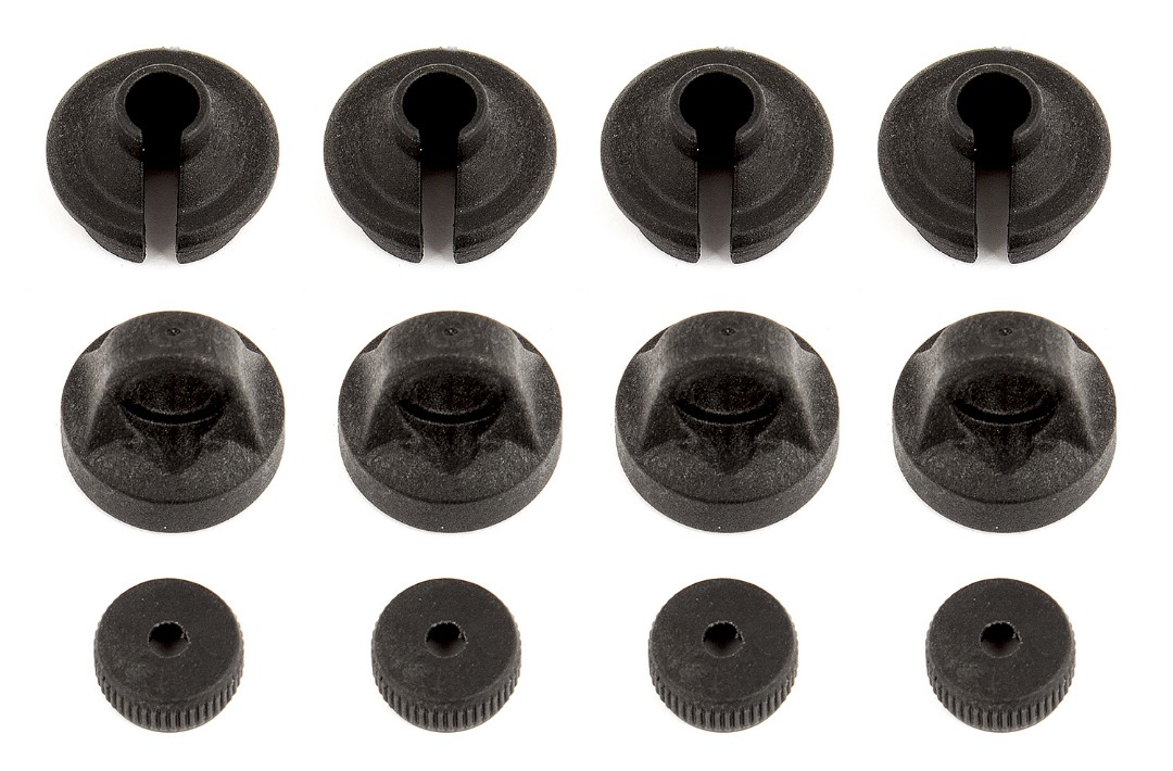 Team Associated Shock Caps and Spring Cups - Click Image to Close