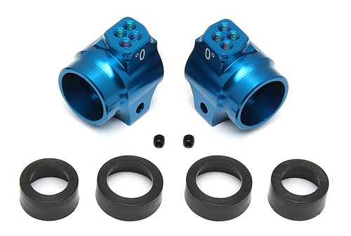 Team Associated B5/B5M/T5m/SC5m Aluminum Rear Hub Set (Blue) - Click Image to Close