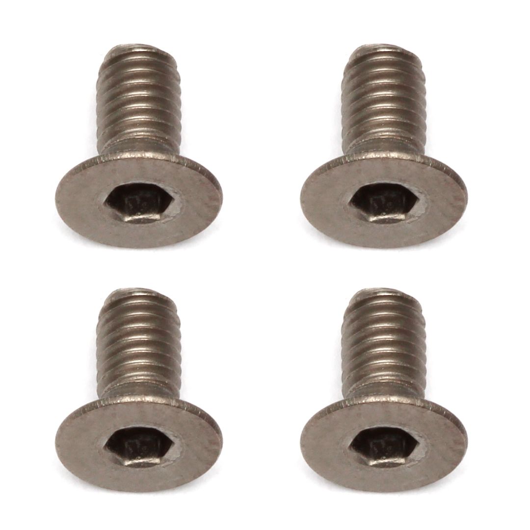 Team Associated Ti Screws, 3 x 6mm FHCS